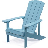 Patio Hips Plastic Adirondack Chair Lounger Weather Resistant Furniture for Lawn Balcony in Lake Blue B082P189673