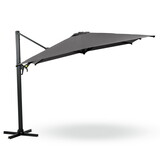 10 FT Cantilever Patio Umbrella with 360° Rotation & Tilt Adjustment, Square Outdoor Offset Umbrella with Aluminum Pole - Grey P-B082P195467