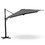 10 FT Cantilever Patio Umbrella with 360&#176; Rotation & Tilt Adjustment, Square Outdoor Offset Umbrella with Aluminum Pole - Grey B082P195467