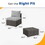 2 Pieces Patio Furniture Sets with Coffee Table PE rattan Water Resistance - Grey B082P195473
