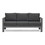 5 Pieces Outdoor All-Weather Conversation Set, Sectional Sofa, Aluminum Couch - Dark Gray Cushions B082S00036