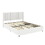 Anda Queen Size Ivory Boucle Upholstered Platform Bed with Patented 4 Drawers Storage, Tufted Headboard, Wooden Slat Mattress Support, No Box Spring Needed B083P152011