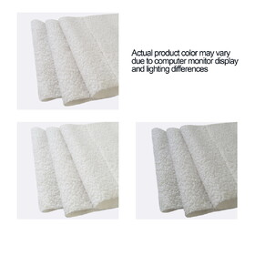 Liv Queen Size Ivory Boucle Upholstered Platform Bed with Patented 4 Drawers Storage, Curved Stitched Tufted Headboard, Wooden Slat Mattress Support, No Box Spring Needed B083140464