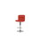 BAR STOOL in Red, Chrome B089112912