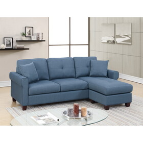 2-PCS SECTIONAL in Blue B089112947