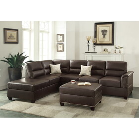 3-PC SECTIONAL in Espresso B089S00117