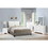 CAL-KING BED in White & Grey B089S00124