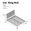 CAL-KING BED in White & Grey B089S00124