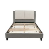 EASTERN KING BED in White & Grey B089S00125