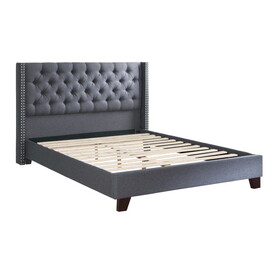 QUEEN BED in Blue Gray B089S00129