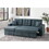 SECTIONAL in Black Faux Leather B089S00158