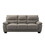 3-Seater Renzo Top Grain Leather Match Sofa in Grey Color B091119661