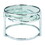 Modern Nesting Coffee Table with Clear Glass and Chrome B091119900