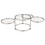 Modern Nesting Coffee Table with Clear Glass and Chrome B091119900
