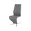 Modern Contemporary Upholstery PU Z-Shape Chair in Gray Set of 2 B091P183375
