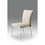 Contemporary Faux Leatheratte Side Chair Set of 2, Soft White Color B091P183410