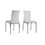 5 Pieces 36" inch Contemporary Elegance Squared Dining Set in White B091S00003