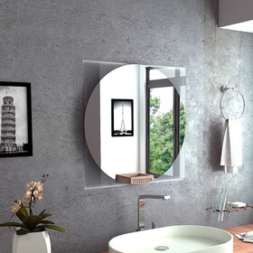 Mirror Mundip, with Sandblasting Borders, Square Shape B092122806