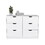 Dresser Curio, Four Drawes, White Finish B092122835