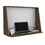 Wall Desk Afrec, Single Shelf, Mahogany / White Finish B092122839