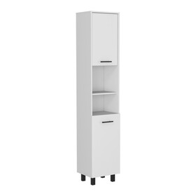 Pantry Cabinet Almada, Three Interior Shelves, White Finish B092122845