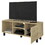 TV Stand for TV&#180;s up 43" Three Open Shelves Fredericia, One Cabinet, Light Oak Finish B092122931