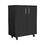 Storage Cabinet Lions, Double Door and Casters, Black Wengue Finish B092122981