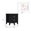 Nightstand More, Two Shelves, Four Legs, Black Wengue Finish B092123019