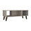 Coffee Table Plex, Two Open Shelves, Four Legs, Light Gray Finish B092123047