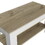 Storage Table Polgon, Extendable Table Shelf, Lower Shelf, Light Oak / White Finish B092123049