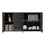Kitchen Cabinet Durham, Four Doors, Black Wengue Finish B092123064