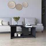 Coffee Table Rochester, Lower Open Shelf, Carbon Espresso Finish B092123066