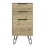 Light Dresser Skyoner, Hairpin Legs, Superior Top,Three Drawers, Light Oak Finish B092123074