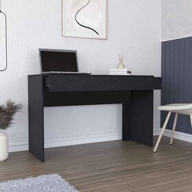 Computer Desk Aberdeen, Two Drawers, Black Wengue Finish B092123101