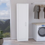 Storage Cabinet Manika, One Door and Shelves, White Finish B092123124