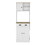 Microwave Storage Stand with 3-Doors and Drawer Arlington, White / Macadamia Finish B092123134