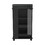 Bar Cart with Two-Side Shelves Beaver, Glass Door and Upper Surface, Black Wengue Finish B092123141