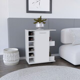 Kitchen Island Wynne with Storage and Cabinet, White / Macadamia Finish B092123147