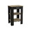Kitchen Island 23 inches Dozza with Single Drawer and Two-Tier Shelves, Black Wengue / Light Oak Finish B092123161