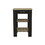 Kitchen Island 23 inches Dozza with Single Drawer and Two-Tier Shelves, Black Wengue / Light Oak Finish B092123161