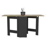 Folding Dining Table Evart, Living Room, Black / Macadamia B092142799