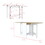 Folding Dining Table Evart, Living Room, White / Macadamia B092142800