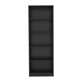 Bookcase 4-Shelves Benzoni, Office, Black B092142812