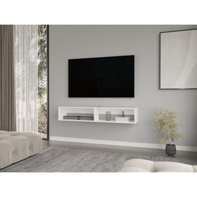 Floating TV Stand Moore, Living Room, White B092P225201