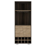 Corner Bar Cabinet Albarr, Living Room, Dark Oak / Pine B092S00001