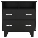 Double Drawer Dresser Arabi, Bedroom, Black B092S00007
