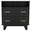Double Drawer Dresser Arabi, Bedroom, Black B092S00007
