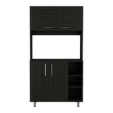 Pantry Cabinet Delaware, Kitchen, Black B092S00048