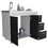 Utility Sink Kisco, Kitchen, White / Black B092S00067