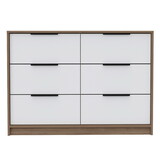 4 Drawer Double Dresser Maryland, Bedroom, Pine / White B092S00075